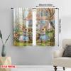 2 Stück, 2D-Flachdruck Fenster Vorhang Osterhase Zwillinge Strapazierfähiges Polyester (ohne Stange) Dekorationen Innen für Schlafzimmer, Wohnzimmer