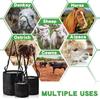 Adjustable Spill-Proof Horse Feed Bag with Mesh Slow Feeder Design