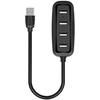 USB 2.0-hub - VENTION - 4 porter - Svart - 0,15 m - Rask tilkobling