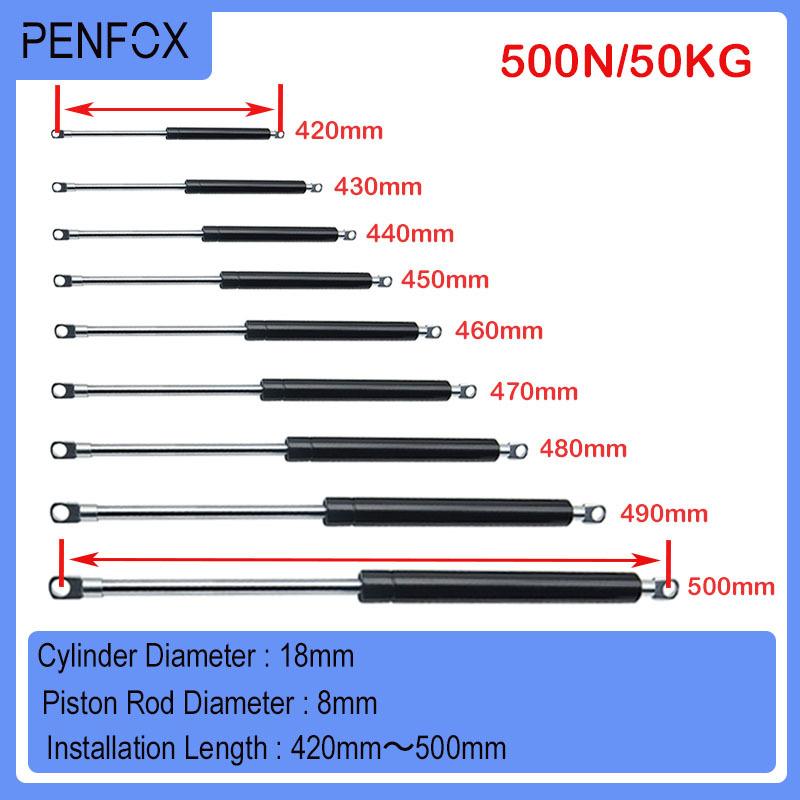 1PC 420-500mm 50kg/500N Universal Strut Bars