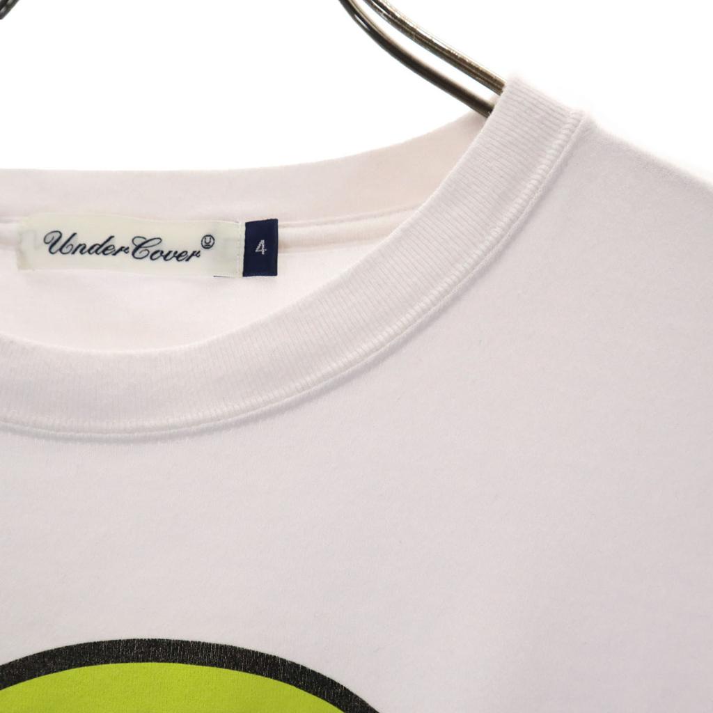 Undercover Wyprodukowano w Japonii Nico Koszulka z krótkim rękawem z nadrukiem 4 biała Męska Używana