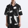 Zara Loose Comfortable Casual Short Sleeve Shirt Men Shirts 7380572-020