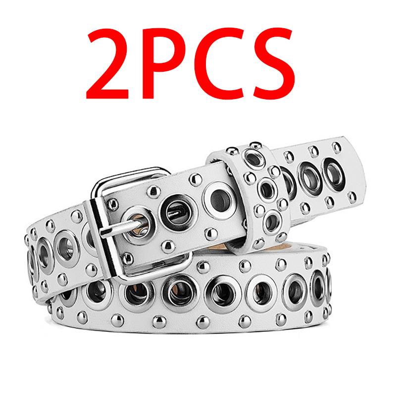 Women's Belt Fashionable Rivet Thin Belt Personalized Needle Buckle Belt Street Trend Punk HipHop Style Y2K Belt With Jeans Belt