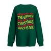 Women's Casual Fashion Long Sleeve Christmas Printed Round Neck Sweatshirt Top