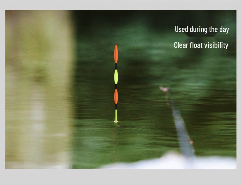 Color-Changing Night Fishing Float for Silver and Bighead Carp - Eye-Catching Green Grass Float for Long Casts and Big Fish