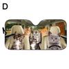 Car Sun Shade Windshield Bengal Cat Driver, Shocked Funny Cat Car Front Window Sunshades Cover, Keep Vehicle Cool UV