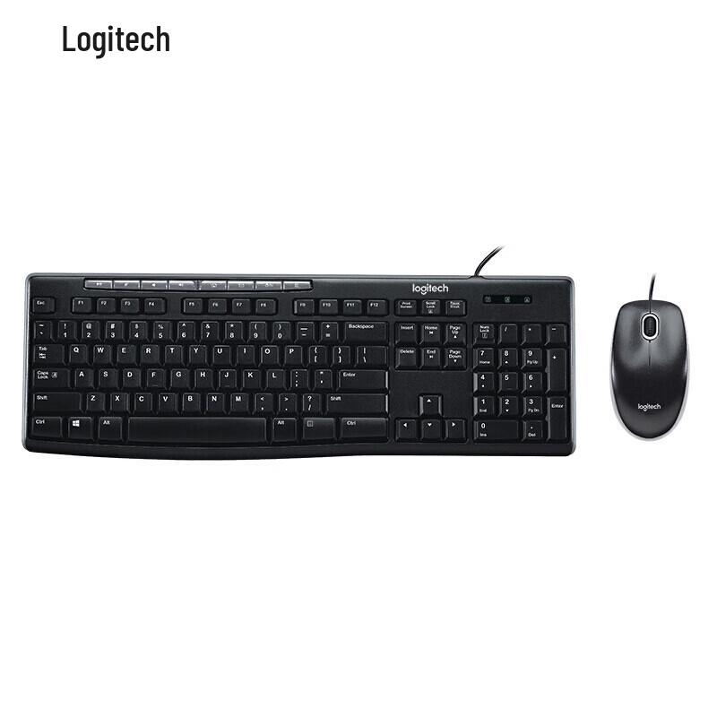 

Logitech MK200 Wired Keyboard and Mouse Combo