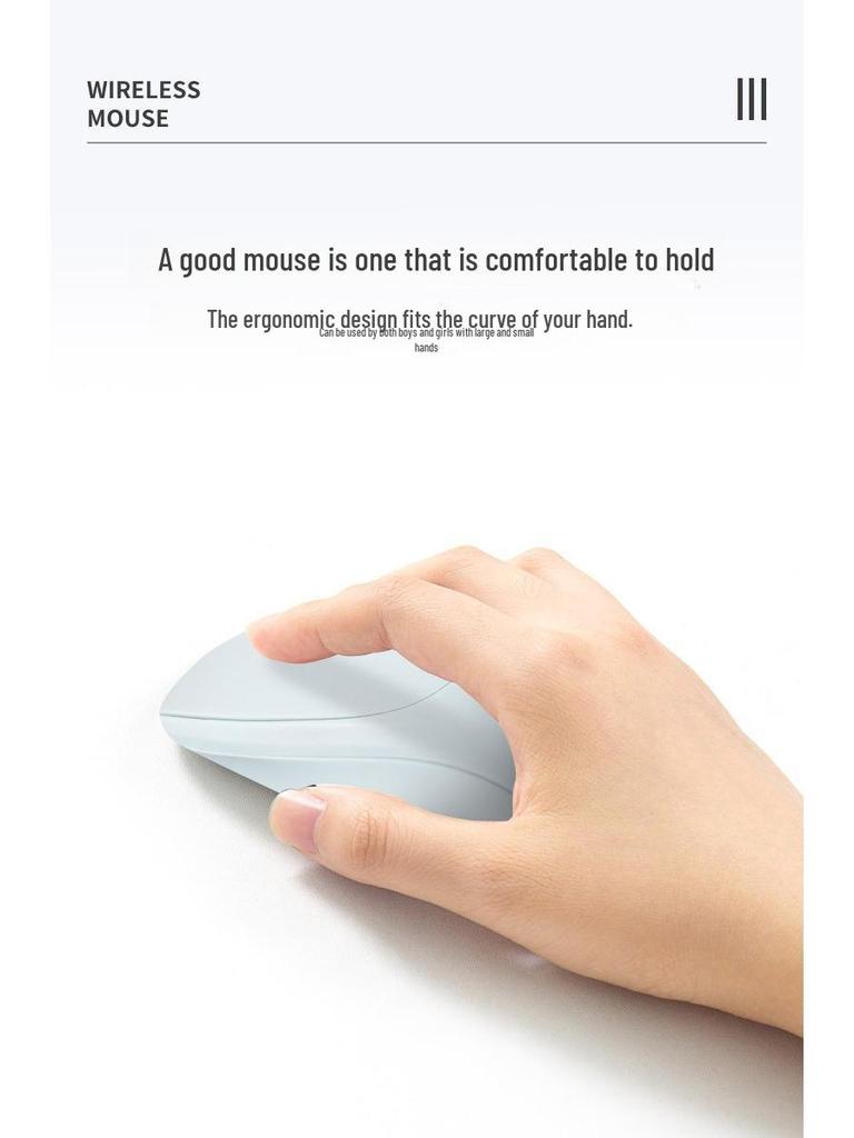 Silent Dual-Mode Morandi Bluetooth 2.4G Mouse for Office, Tablet, and Phone with Rechargeable Battery