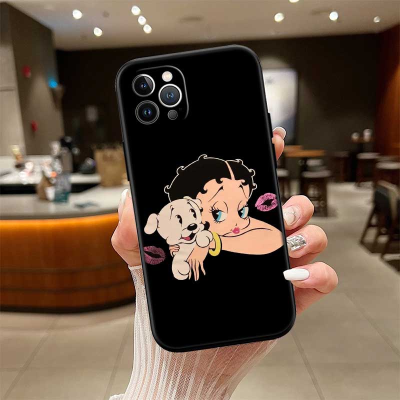 UP10 B-Bettys Art B-Boops Case for Samsung Galaxy M06 M15 M16 M35 M55 M56 A36 A42 A50 A50S A51 A52 A32 A33 A05 A05S A06 A16 A20