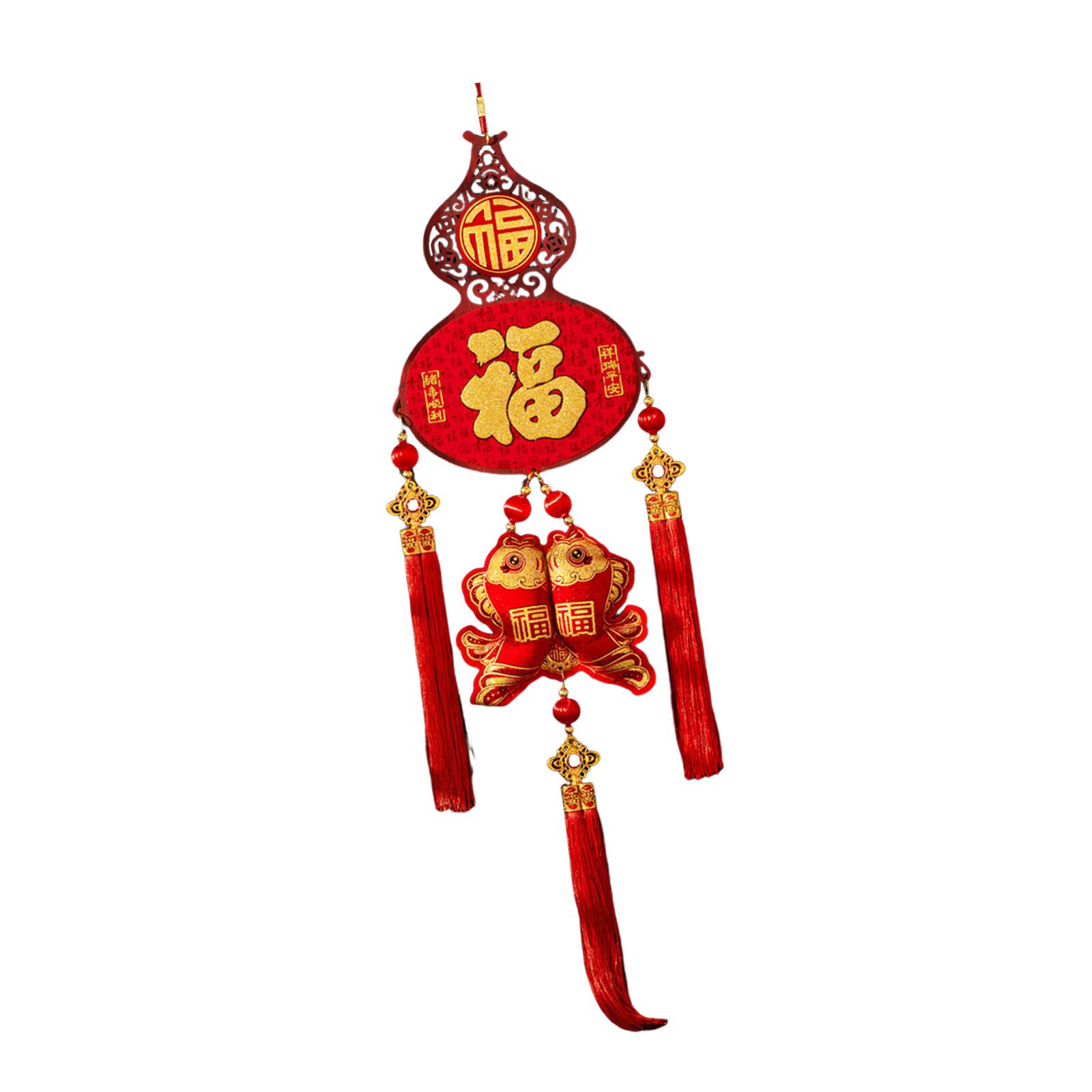 

Lucky Fu Velvet Hanging Ornament Spring Festival Pendant for Chinese New Year Home Office Decor Ceiling Decoration