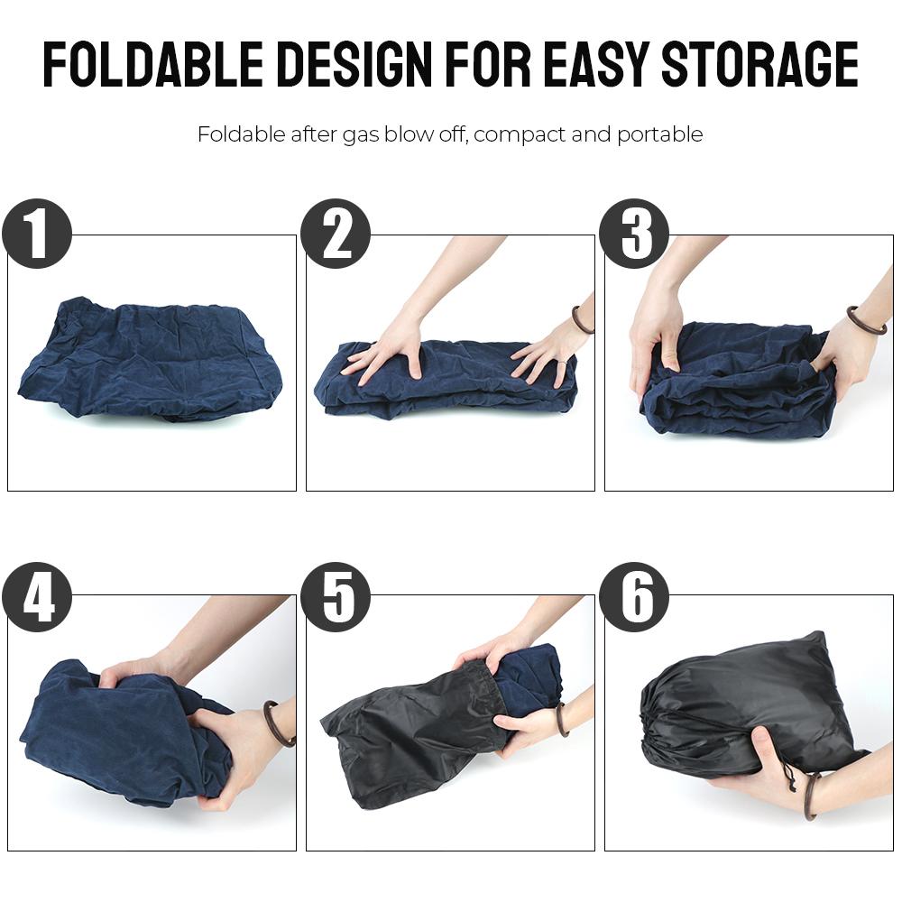 PVC 3 Layers Footrest Pillow Portable Adjustable High Leg Support On Airplane Car Bus Inflatable Travel Foot Rest Pillows