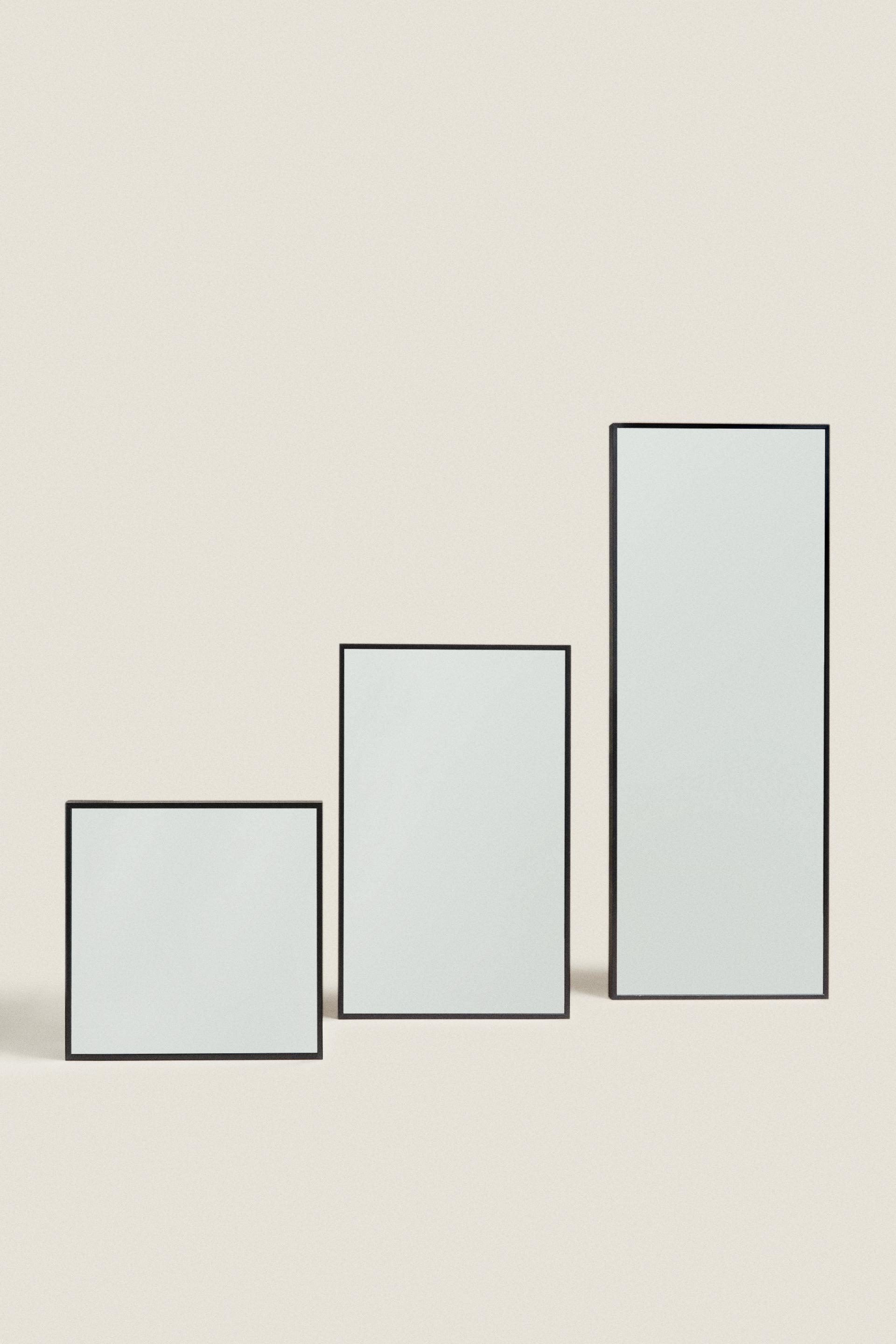 

ПРЯМОУГОЛЬНОЕ МЕТАЛЛИЧЕСКОЕ НАСТЕННОЕ ЗЕРКАЛО