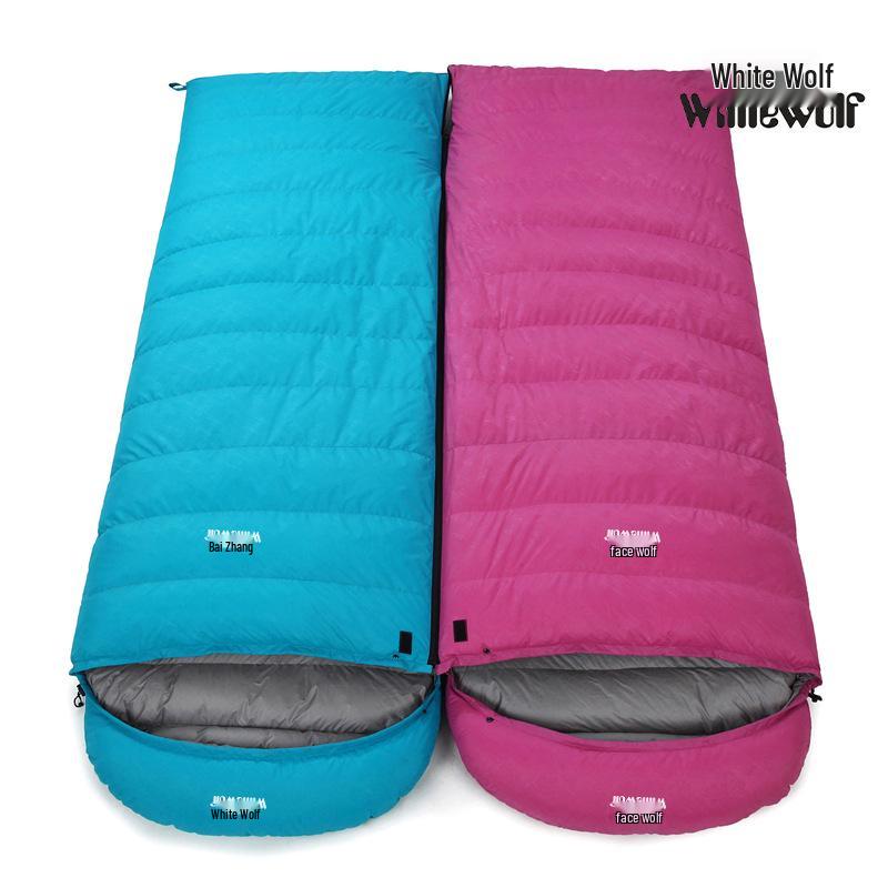 Ultralight White Duck Down Sleeping Bag for Outdoor Camping