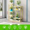 Wrought Iron Storage Rack: Bookshelf, Wine & Display Cabinet, Flower Stand, Partition Shelf for Living Room & Dining Room.
