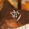 Banyan Tree S925 Silver Zodiac Constellation Ring - Women's Summer Simple Birthday Jewelry