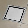 Floor Drain Drain Cover Shower Floor Drain Drain Filter Square Floor Drain Bath Drain Cover Stainless Steel Bathroom Washroom Garage Basement Odor