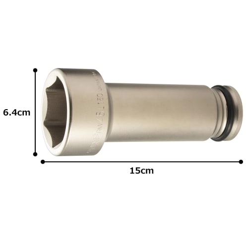 Tone HP6NV-46L150 Ultra Long Impact Socket (Hexagonal), 19.0mm (3/4") Drive, 46mm Width