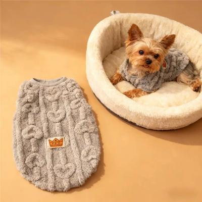 Soft Fleece Dog Clothes For Small Dogs Cats Sweater Autumn Winter Warm Puppy Vest Apparel French Bulldog Yorkshire Pet Costume