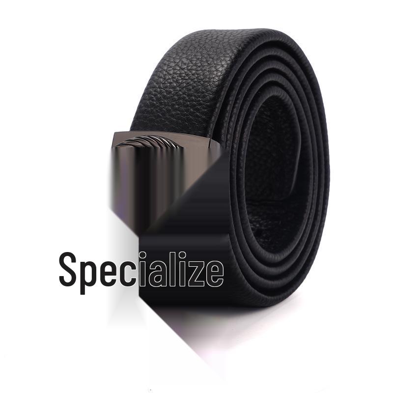 

Men s Genuine Leather Automatic Buckle Belt - Versatile for Casual, Business, and Travel 125 cm