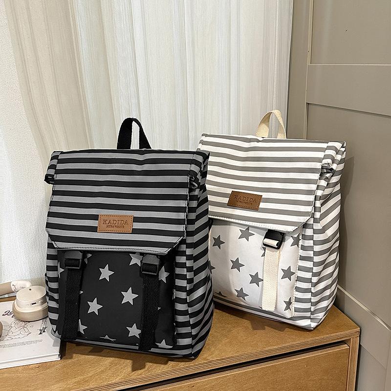 New Summer Backpack Women's Simple American College Style Student Schoolbag Women's Fashion Versatile Travel Commute