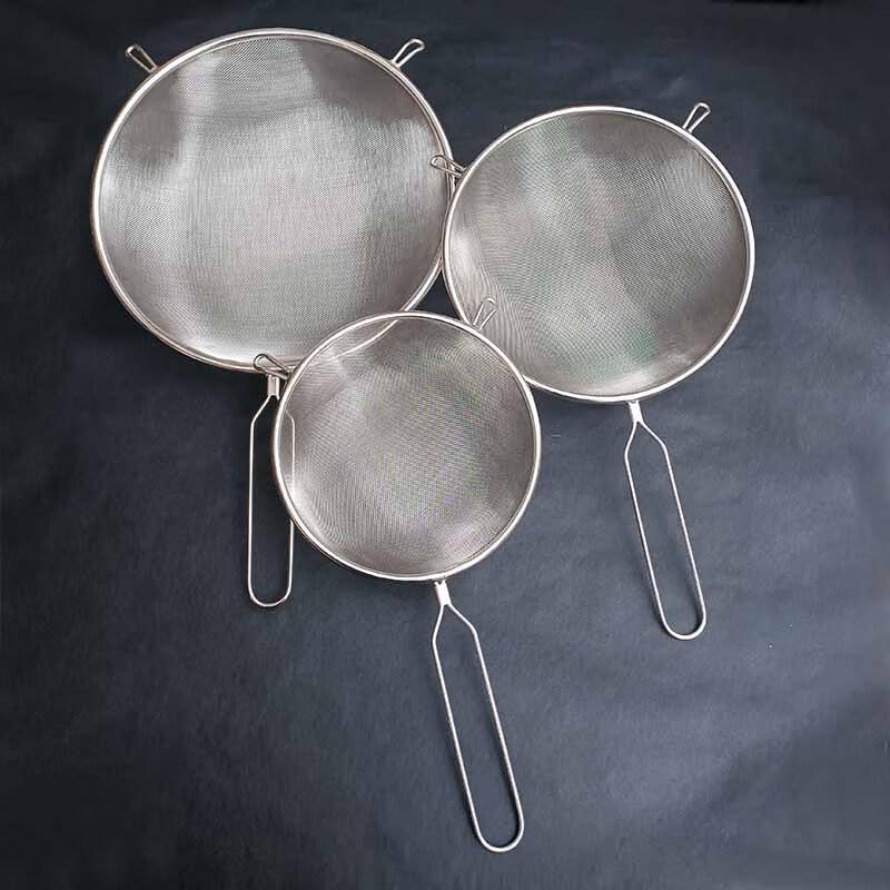 Stainless Steel Double-Handle Mesh Strainer 2-Piece Set