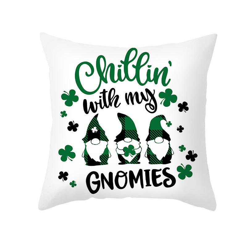 

Подушка с принтом «Письмо домой с четырехлистным клевером», наволочка в скандинавском стиле, легкая роскошь, прикроватная подушка, простая офисная поясничная подушка 45 * 45Cm without core