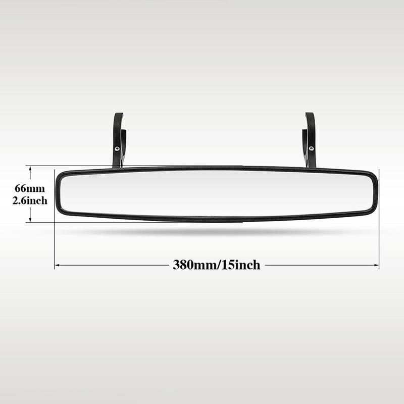 UTVs Rear View Mirror Convex Clamp Mount Center Mirrors Wide Rearview Powersports Accessories Enhanced Visibility For Racing