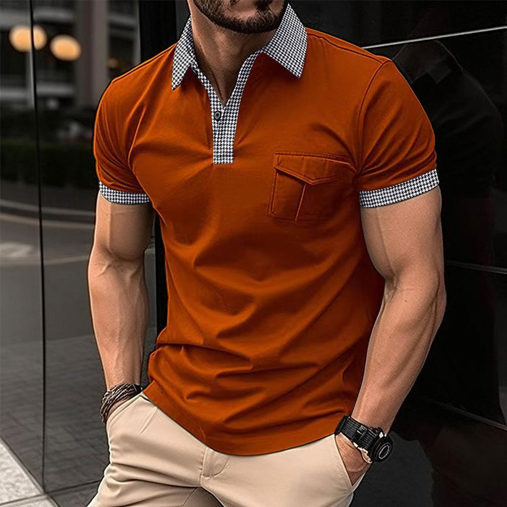 New Men's Short-sleeved Polo Shirts for Spring and Summer