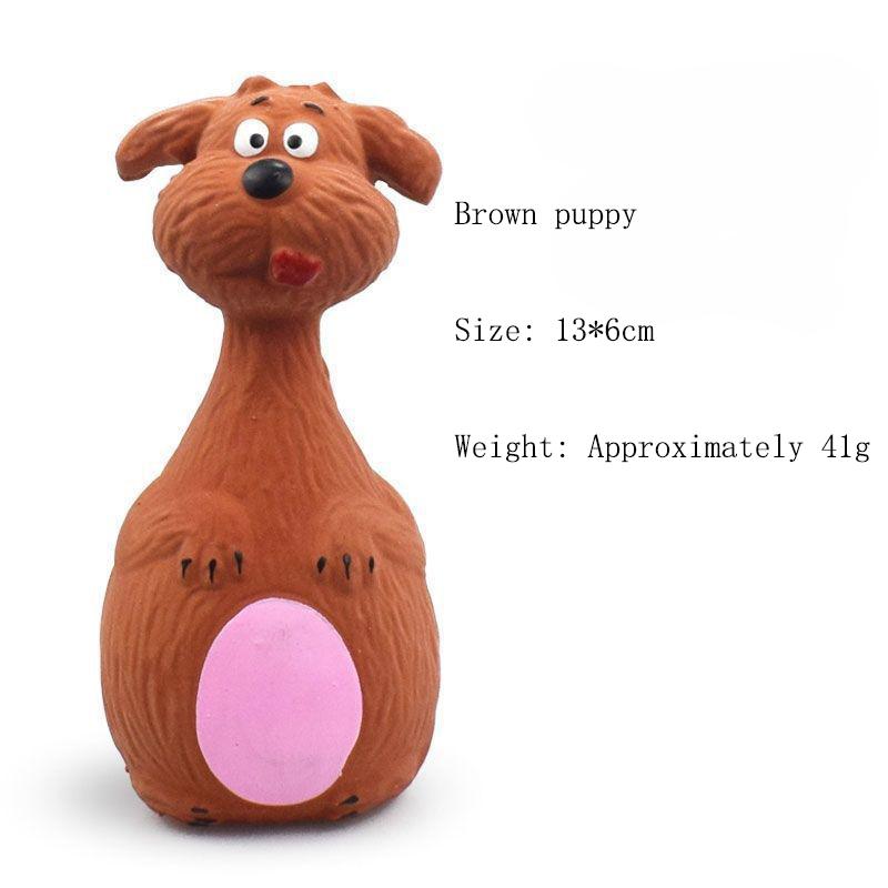 Quietschendes Hundespielzeug Hundegummispielzeug Kreatives, interaktives Haustierzubehör Latex-Haustierkauspielzeug Bissfestes Spielzeug für kleine Hunde