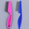 1pc 2-In-1 Pet Hair & Tear Stain Remover Brush - Stainless Steel Dog & Cat Flea Comb,Suitable for Dogs and Cats