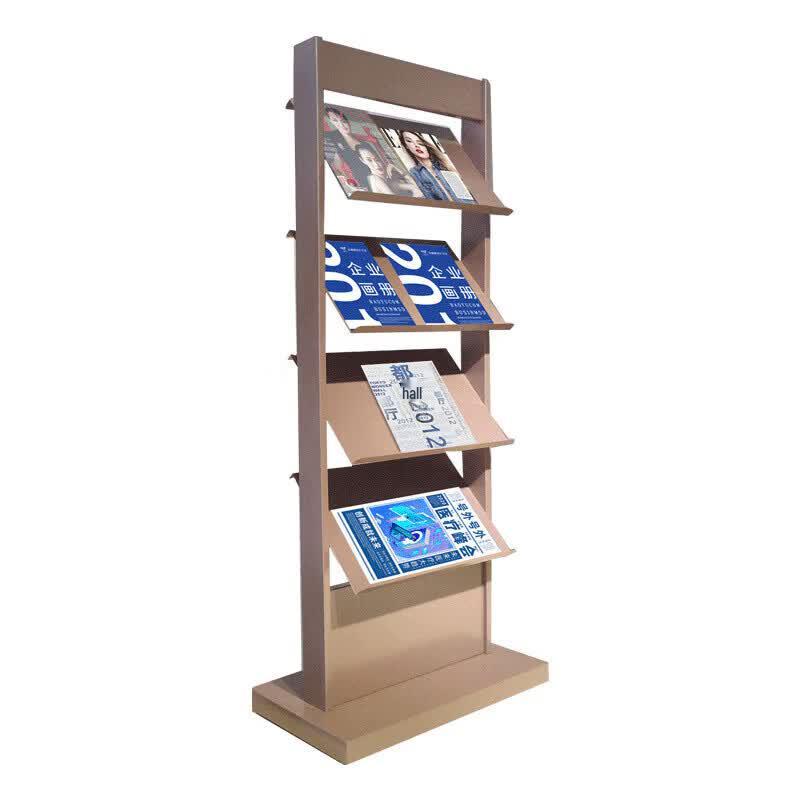 Floor-Standing Literature and Menu Display Rack