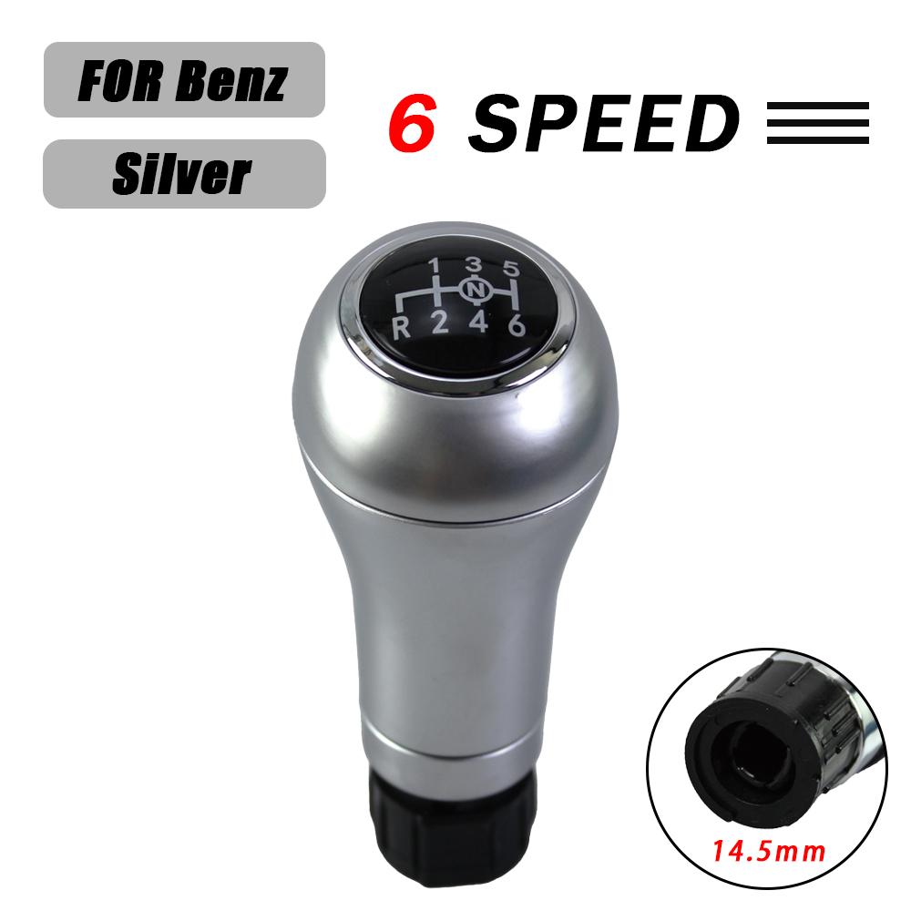 Manual 6 Speed Car Shift Gear Stick Knob For Mercedes/Benz W203 S203 CL203 W209 W204 C204 C63 C300 C250 W207 Gear Stick Knob