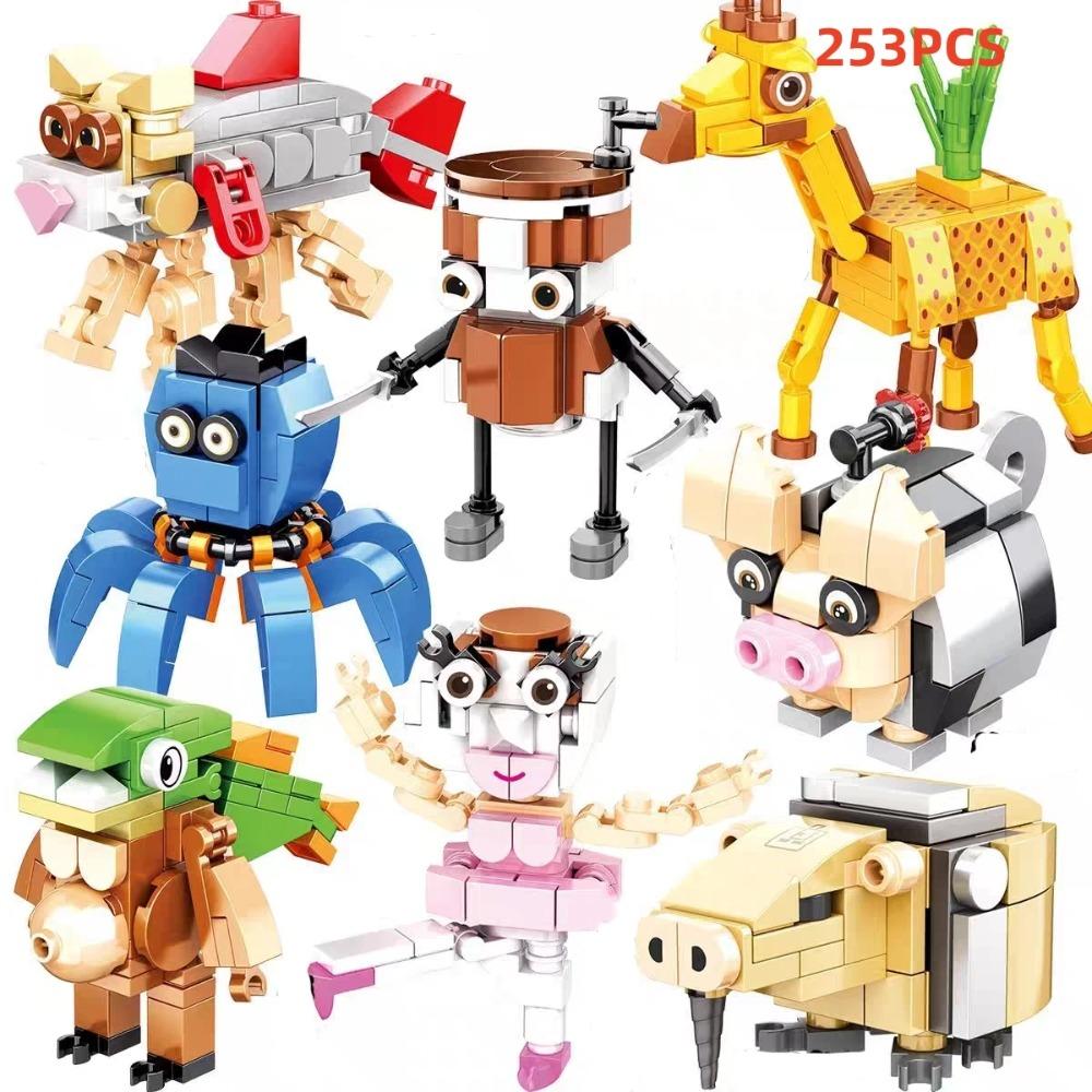 Brainrot Tung Tung Tung Sahur Italy Tralalero Tralala Building Blocks Funny Assembly  Bricks Toys for Child's Birthday Gifts