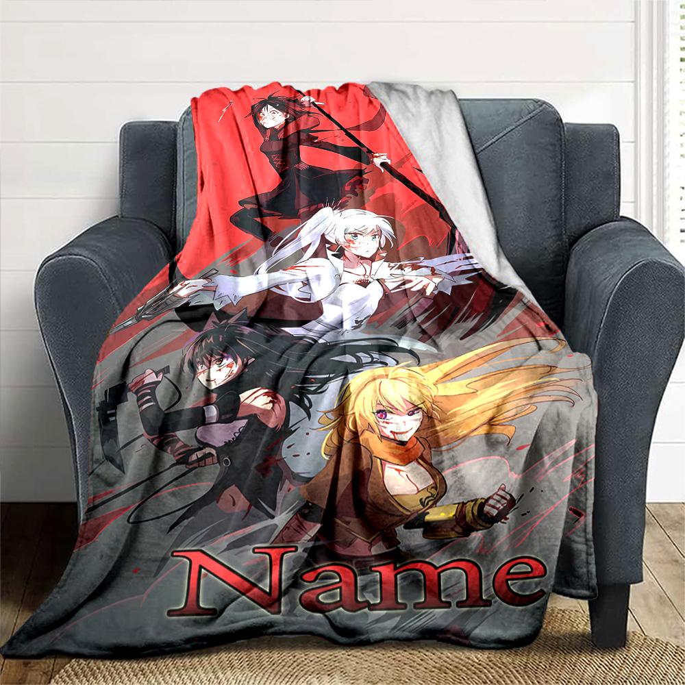 Prispôsobiteľná osobná deka RWBY Volume, mäkká a teplá, na pohovku, do kancelárie, na posteľ, na cestovanie, na obednú prestávku, darček vhodný na všetky ročné obdobia