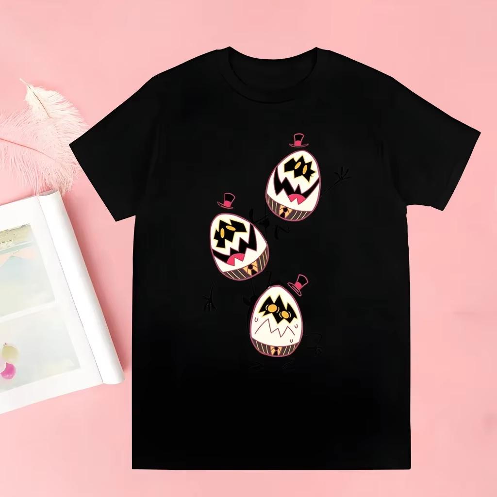 Tričko s krátkým rukávem Cool Kreslené Ležérní Tričko Streetwear Topy Hazbin Hotels Alastor Harajuku Tričko Estetické Oblečení Oversize Trička