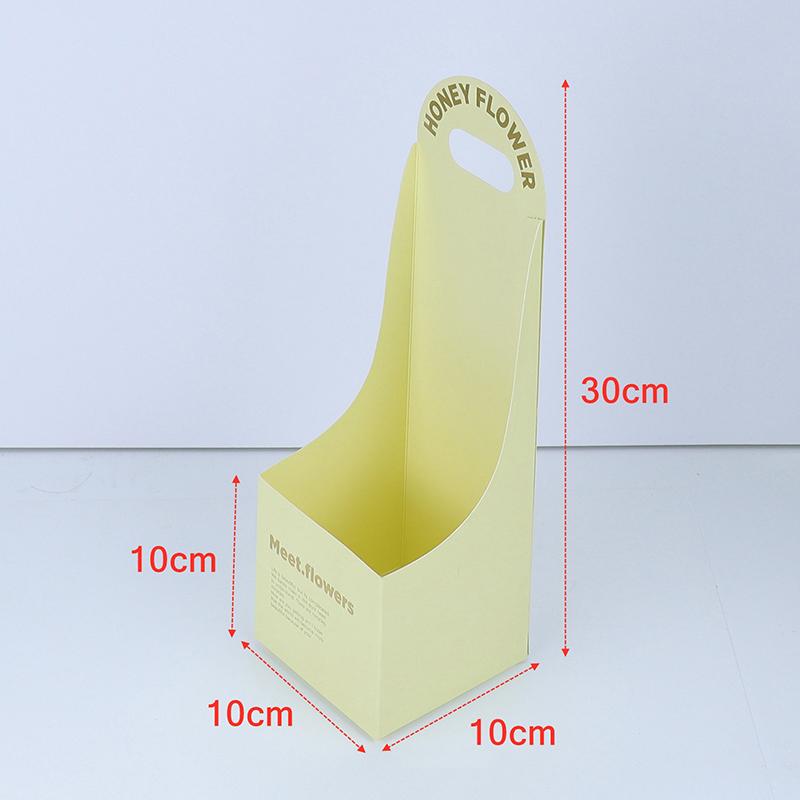 2 шт. Креативная коробка для цветов, сложенная вручную, Коробка для цветов в подарок, Коробка для романтической цветочной композиции, Портативная коробка для упаковки букетов