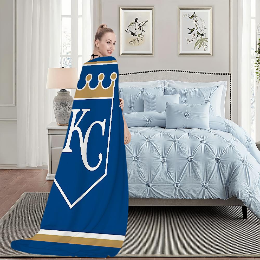 K-Kansas City R-Royals Baseball Blanket Blanket for Couch Sofa Travel Home Hiking Picni Bed Beding Flannel Blanket birthday gift