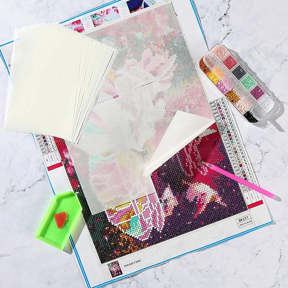 10/20/50pcs DIY Diamond Painting Release Paper, Diamond Painting Cover, Double-Sided Non-Stick Replacement Paper