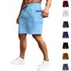 Cargo Shorts For Men Elastic Waist Hiking Work Shorts Outdoor Golf Jogger Running Shorts Zipper Pockets