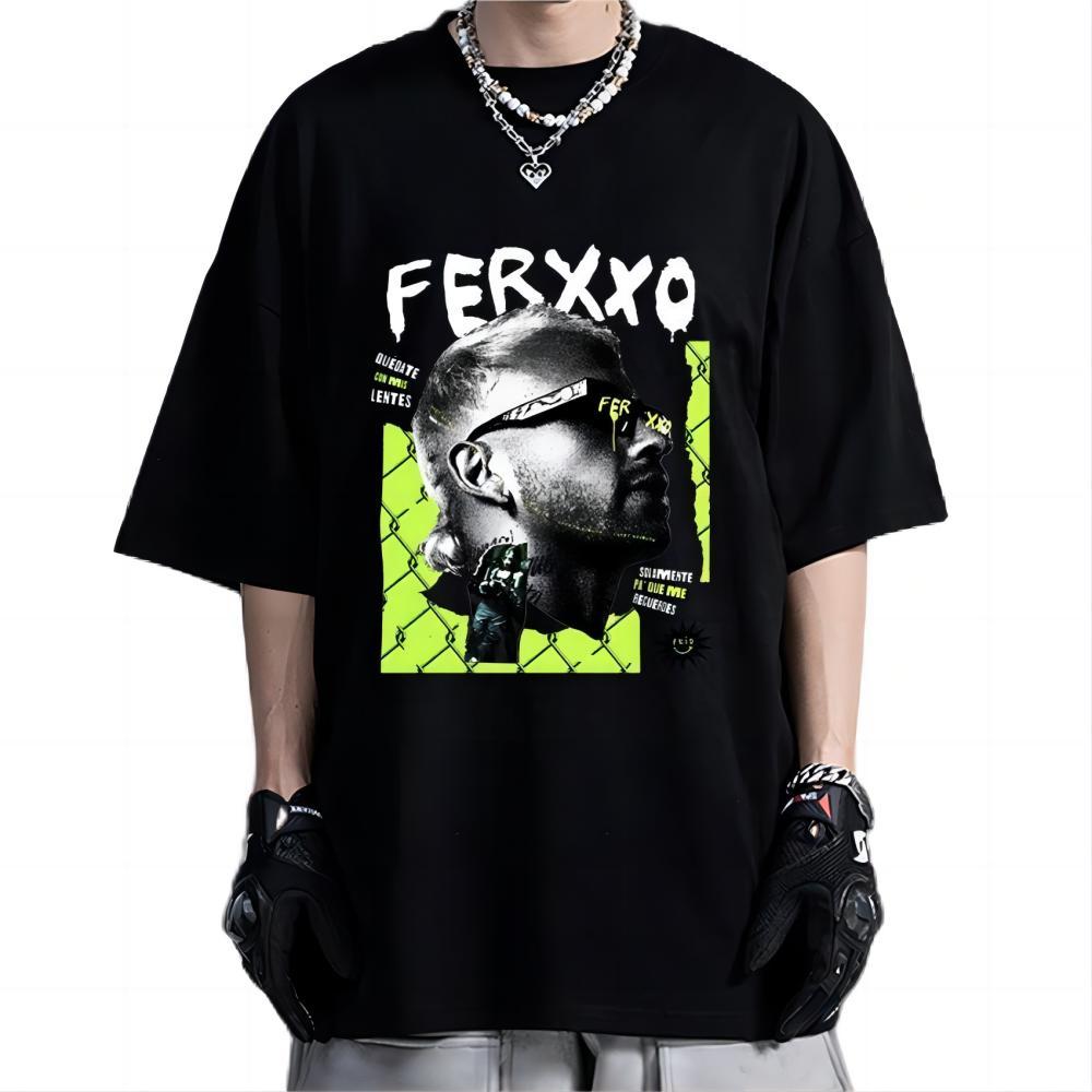 Feid Ferxxo Reggaeton Artist Black Oversized T-Shirt
