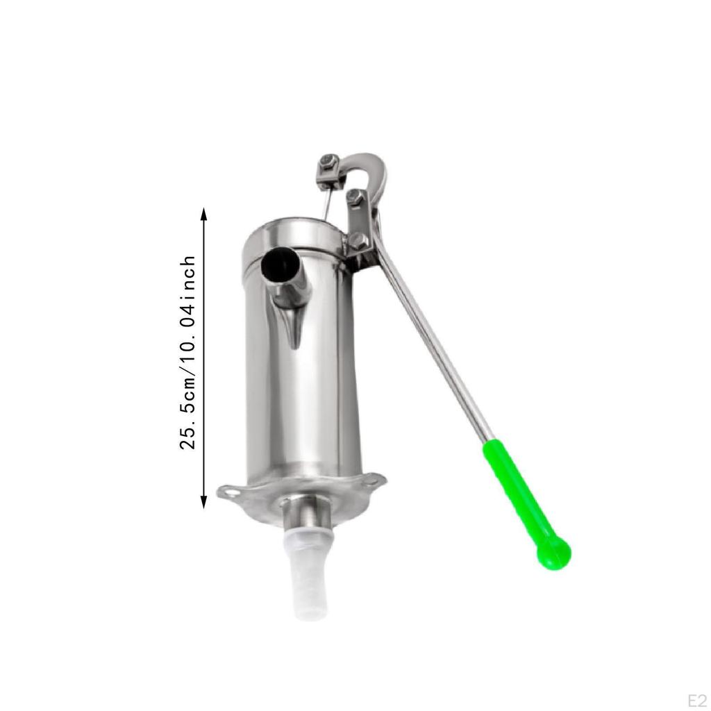 Handbrunnenpumpe Saugset Edelstahl Einfache Montage Länge 25,5 cm für Grundwasser