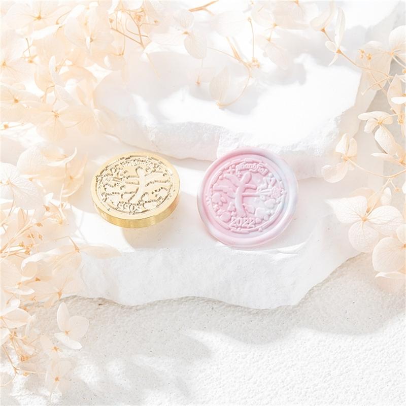 Floral Pattern Wax Seal Stamp Head for Valentine Card Wedding Invitation Envelope, Exquisite Pattern Wax Seal Stamp Head