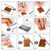 360PCS DIY Leather Craft Tool Suit Leather Rivets Double Cap Rivet With Punch Pliers For Belt Clothing Shoes Pet Collar Fixing