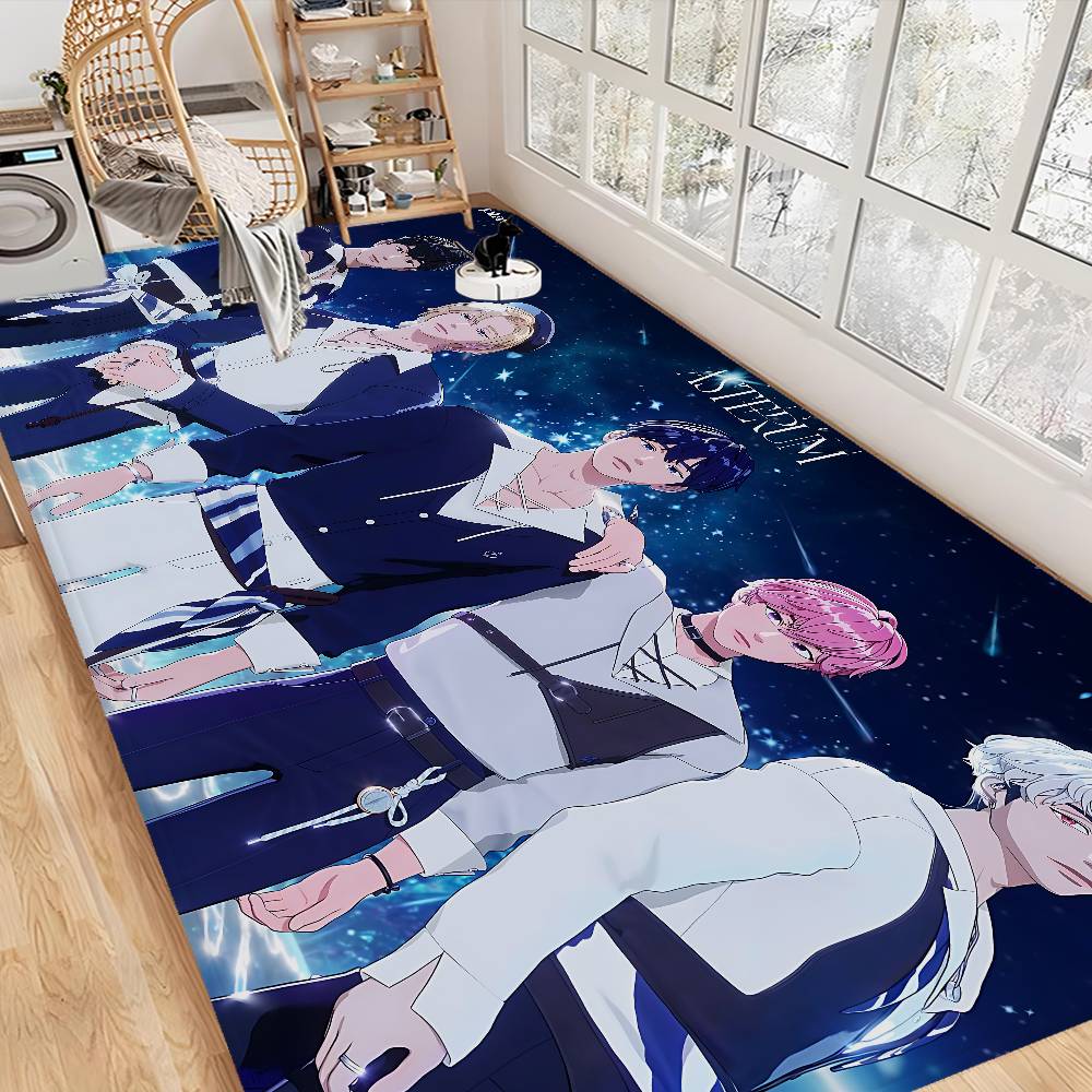 Kpop P-PLAVE Long Rugs Cheaper Anti-slip Modern Living Room Balcony Printed Bedside Area Rugs