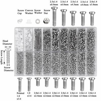 Viti per riparazione occhiali Occhiali da sole riparazione Kit piccole viti Set di strumenti in acciaio inossidabile Informazioni su