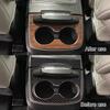 For Toyota Sienna 2015-2016-2017-2018-2020 Carbon Fiber Car Rear drain cup holder Sticker Trim Film Accessories