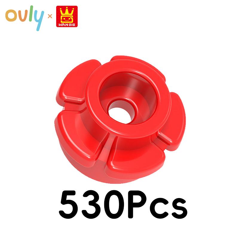 WANGE Five-Petaled Flower Building Blocks 530Pcs Small Compatible Bricks Farm Elements Accessories MOC DIY Bulk Kids Toy No.24866