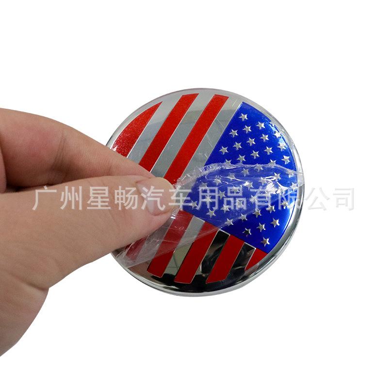 4Pcs 83mm USA Flag Wheel Center Caps For Chevrolet GMC Pickup RV Hub Covers OE#22837060