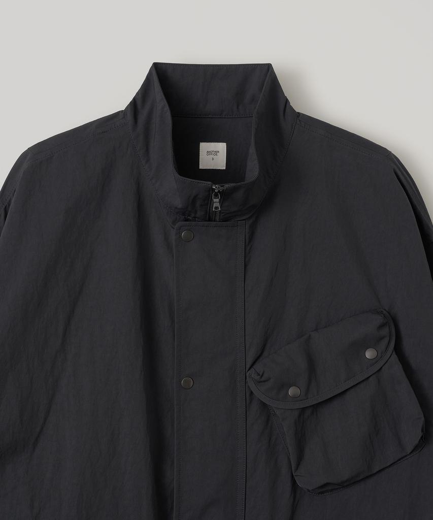 Another Office Motorcycle High-Neck Jacket (Black)