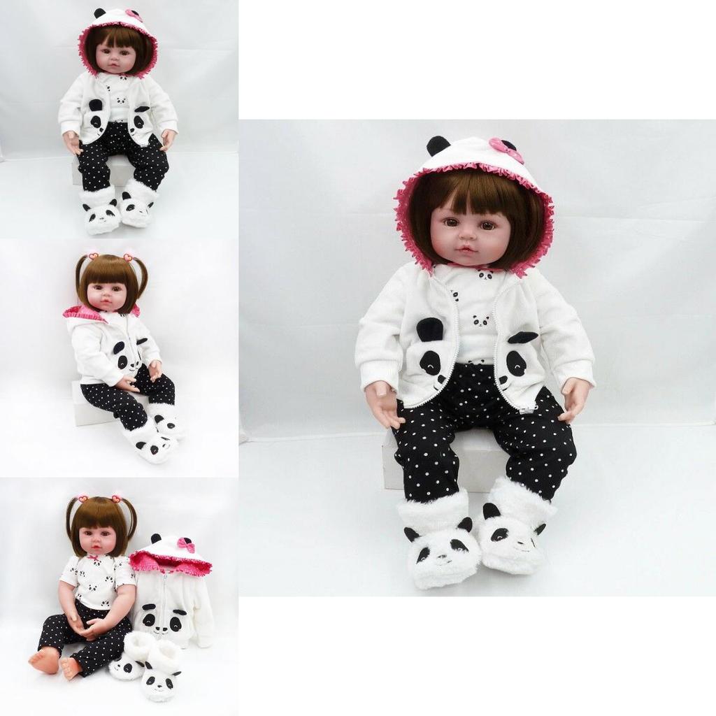 24-Zoll Neugeborenenpuppe Realistische Lebensechte Silikon Reborn Babypuppen Für Kleinkinder Perfektes Geschenk